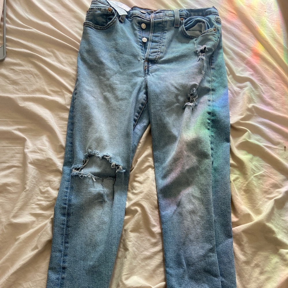 Levi wedgie straight jeans
